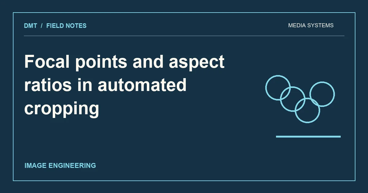 Focal points and aspect ratios in automated cropping