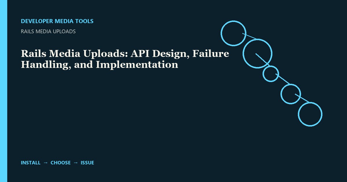 Rails Media Uploads: API Design, Failure Handling, and Implementation