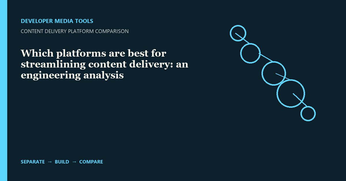 Which platforms are best for streamlining content delivery: an engineering analysis