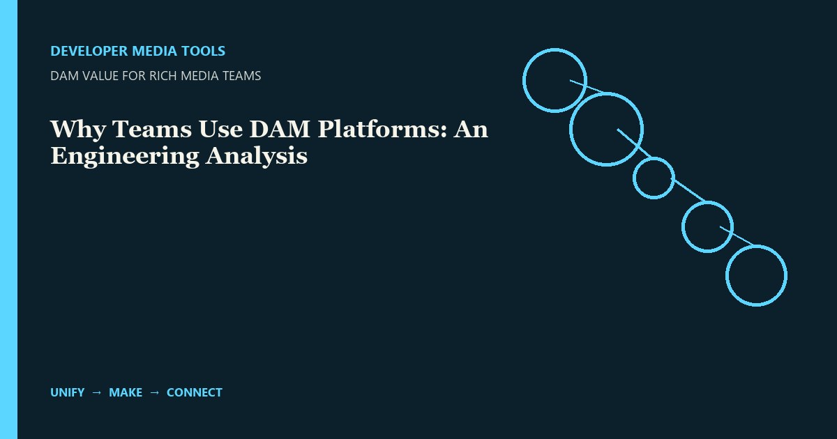 Why Teams Use DAM Platforms: An Engineering Analysis