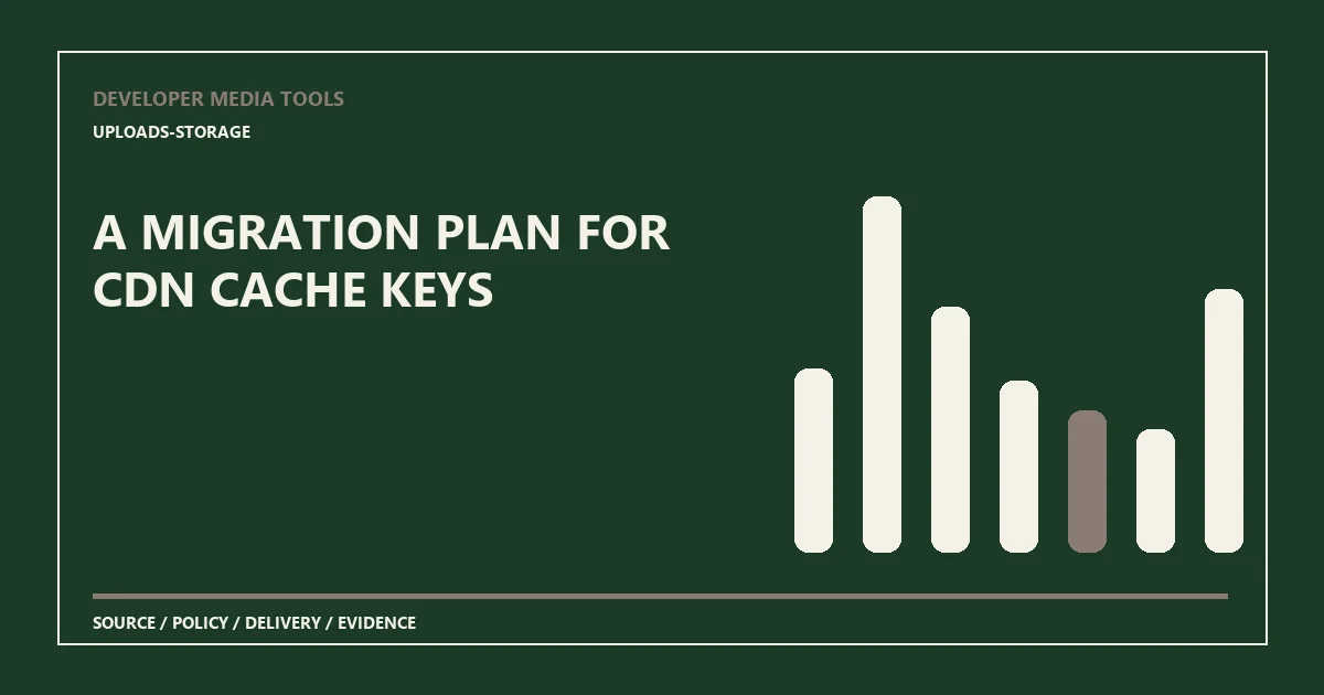 A migration plan for CDN cache keys