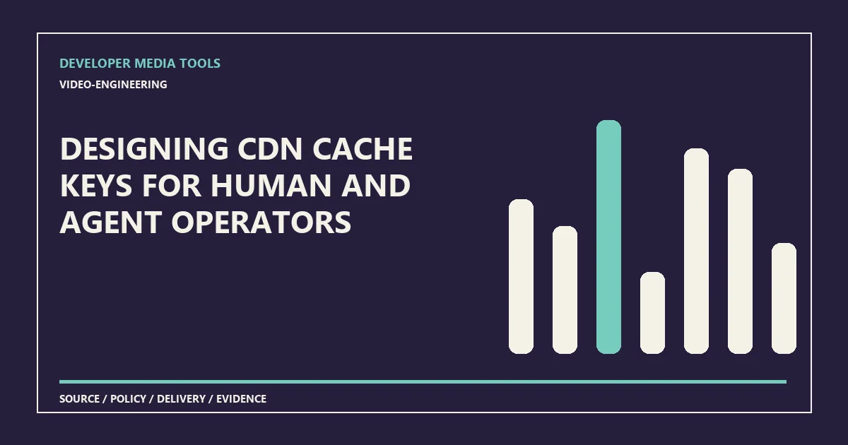 Designing CDN cache keys for human and agent operators