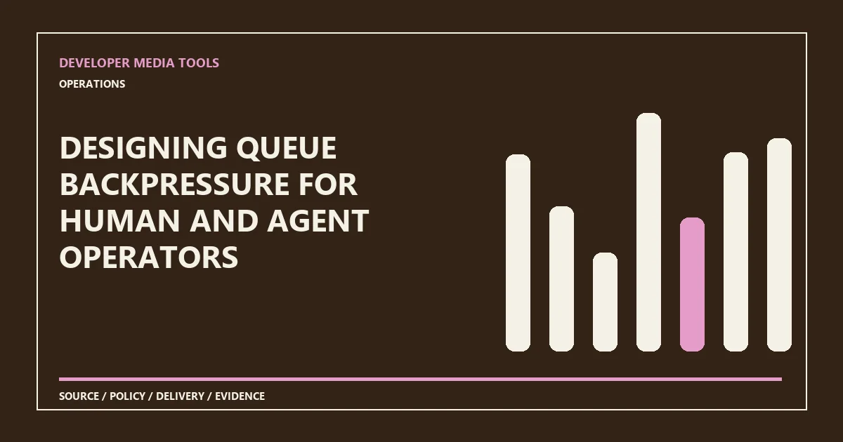 Designing queue backpressure for human and agent operators