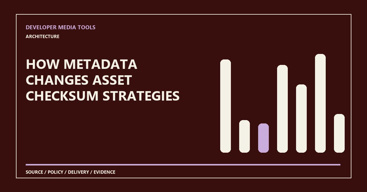 How metadata changes asset checksum strategies
