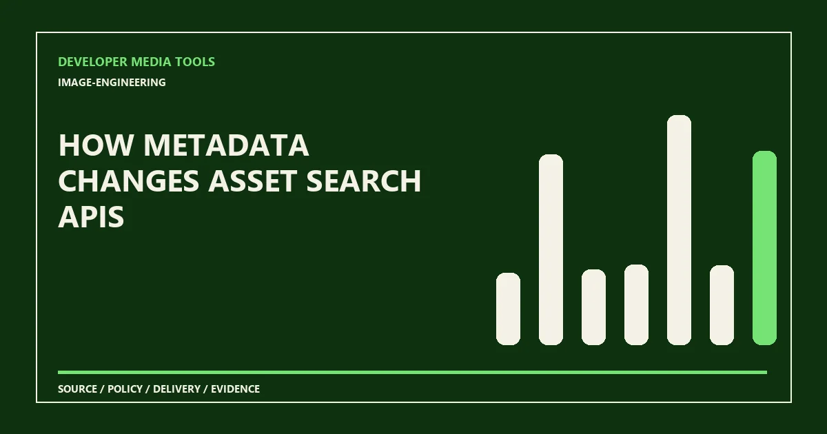 How metadata changes asset search APIs