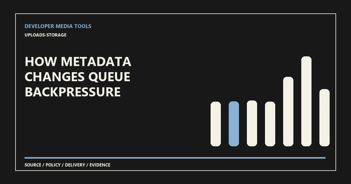 How metadata changes queue backpressure