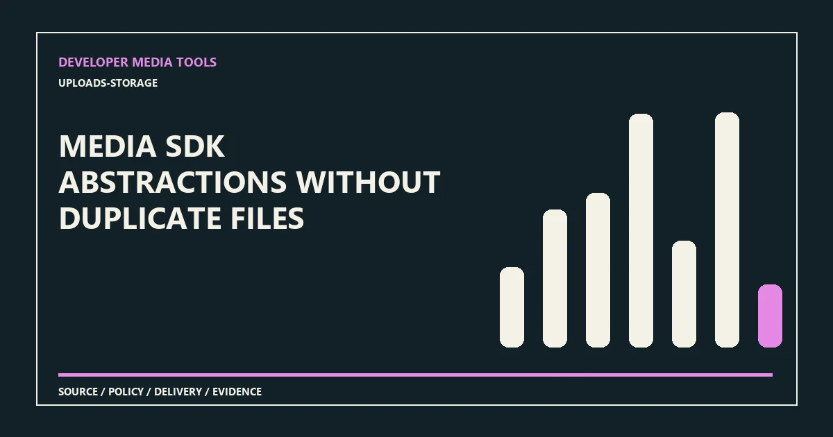 Media SDK abstractions without duplicate files