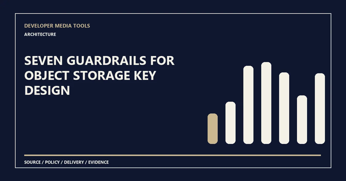 Seven guardrails for object storage key design