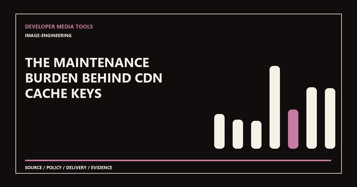 The maintenance burden behind CDN cache keys