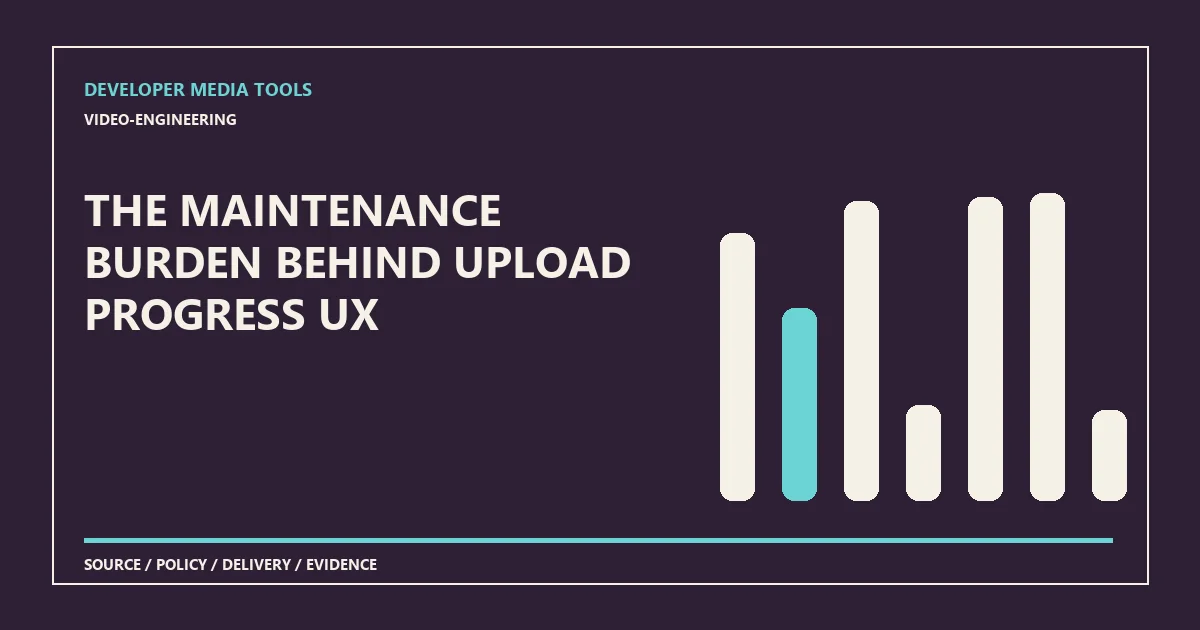 The maintenance burden behind upload progress UX