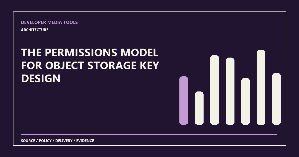 The permissions model for object storage key design